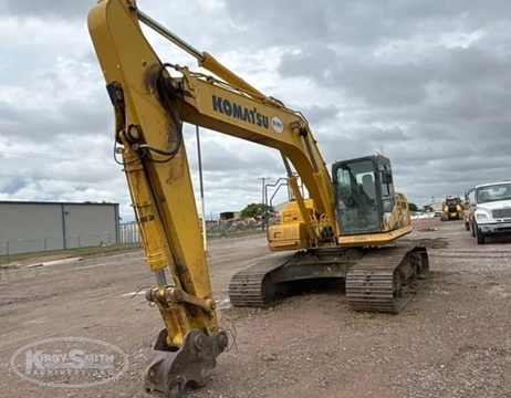 Used Komatsu Excavator in yard